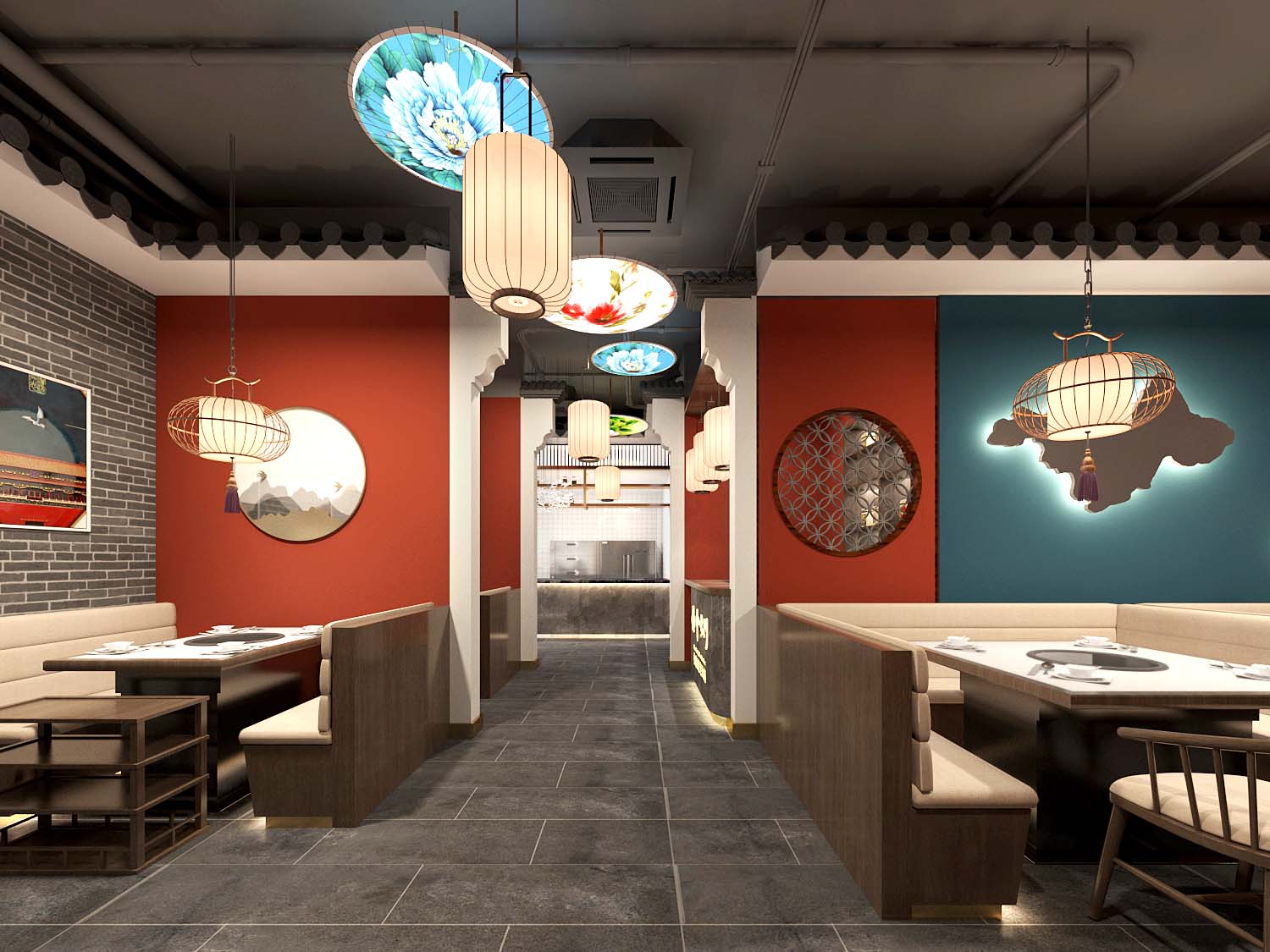 火锅店设计-术御设计-餐饮空间设计 - 重庆术御室内设计有限公司