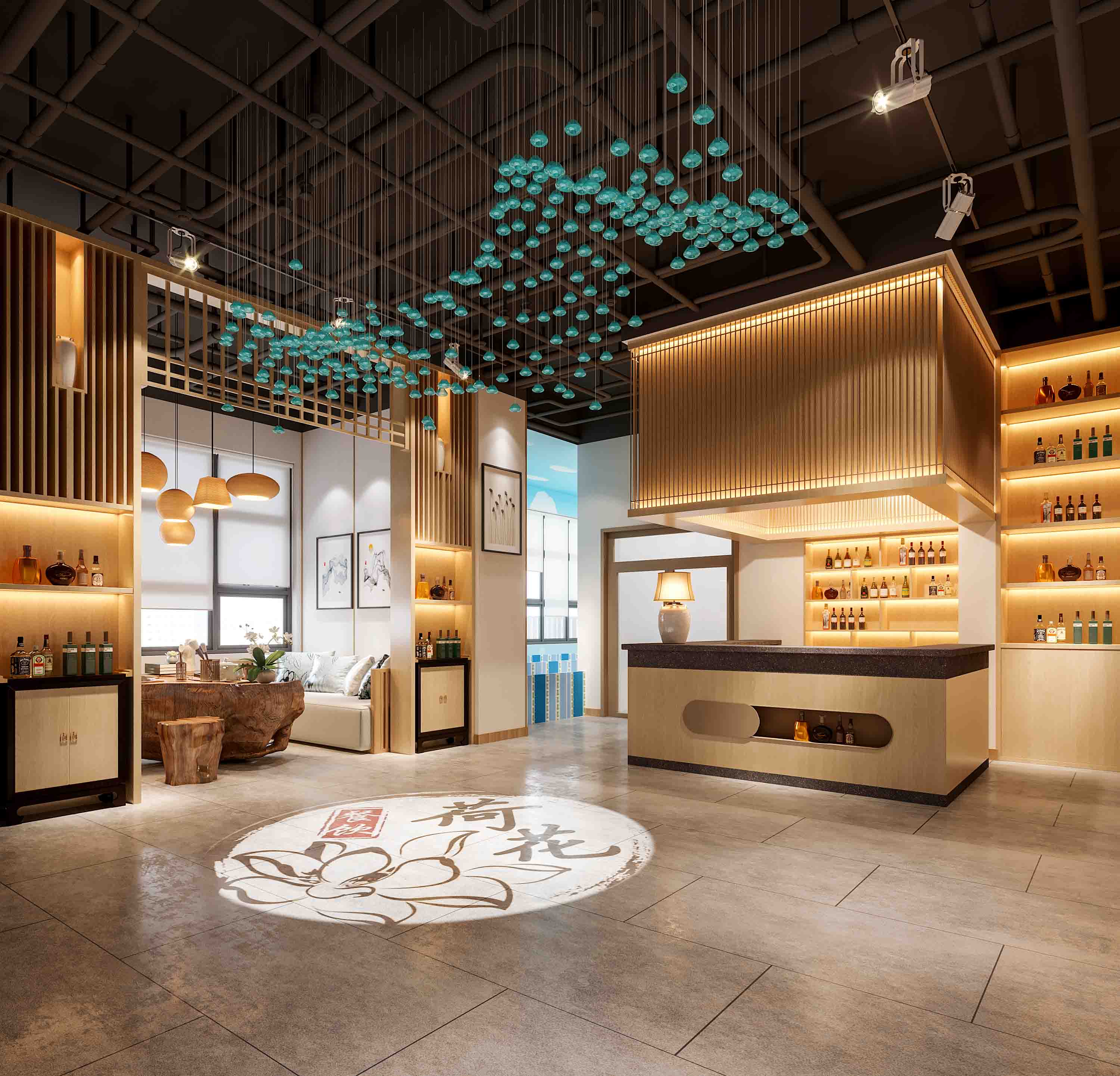 餐饮空间设计-中餐厅设计-术御设计 - 重庆术御室内设计有限公司
